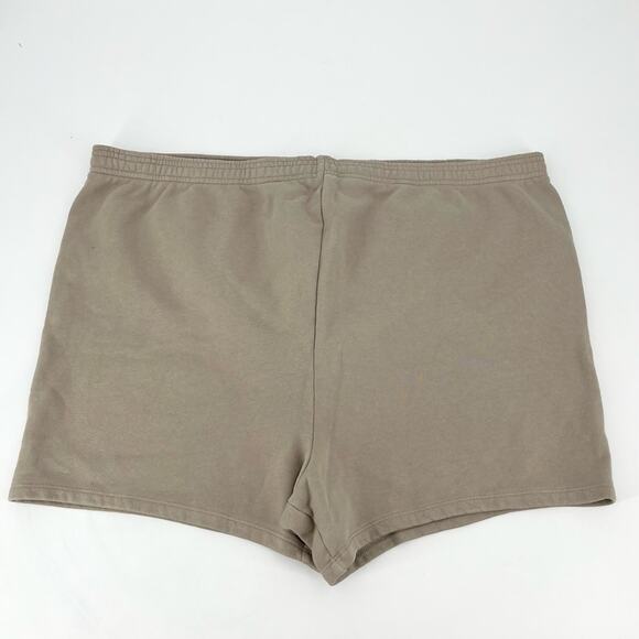 SKIMS Outdoor Fleece Shorts in Desert Tan Pull On Elastic Waist Size 4XL NEW - Picture 5 of 10